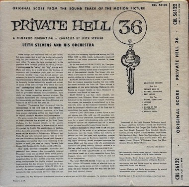 Leith Stevens & His Orchestra-Private Hell 36 (10" Vinyl, LP 1954)