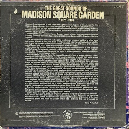 The Great Sounds of Madison Square Garden 1925-1968 (Vinyl, LP 1968)