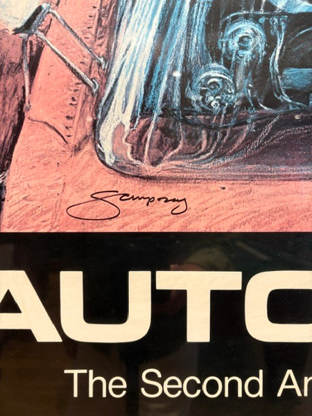 Signed and Dated Ellen Griesedieck and Sam Posey "Auto Art" Exhibition Poster (1980)