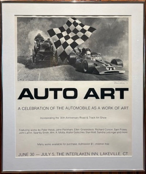 Signed and Dated Peter Helk "Auto Art" Exhibition Poster (1979)