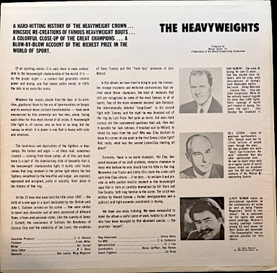 Don Dunphy and Bill Stern THE HEAVYWEIGHTS (1969 LP)