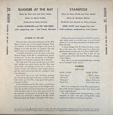 Gene Autry / Jackie Robinson & Pee Wee Reese- Stempede / Slugger at Bat (1949 Vinyl LP)