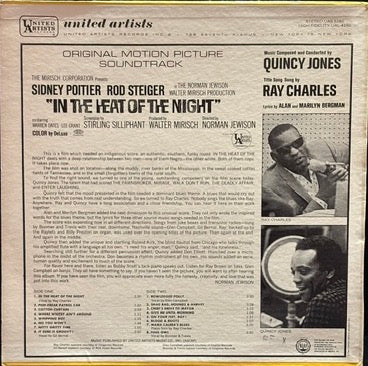 In the Heat of the Night: Original Motion Picture Soundtrack (1967 Vinyl LP)