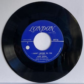 Hadda Brooks- I Hadn't Anyone Till You (Vinyl 7" 1950)