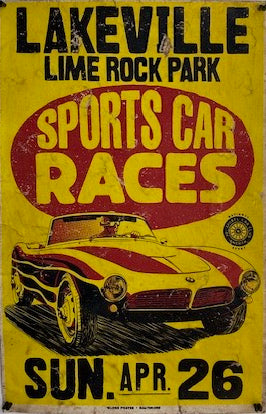 Lime Rock Park Race Poster (Ca. 1950's)