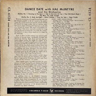 You're Dance Date With HAL McINTYRE and His Orchestra (1950 Vinyl, LP, 10")