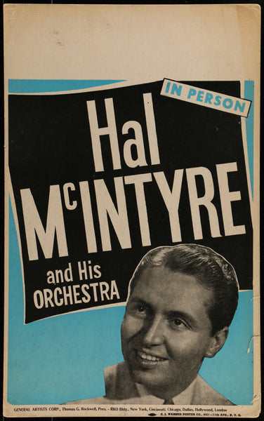 You're Dance Date With HAL McINTYRE and His Orchestra (1950 Vinyl, LP, 10")