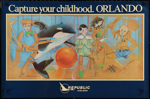 Capture Your Childhood Republic Airlines Orlando (1980)