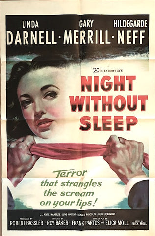 Night Without Sleep (1952 1sh)