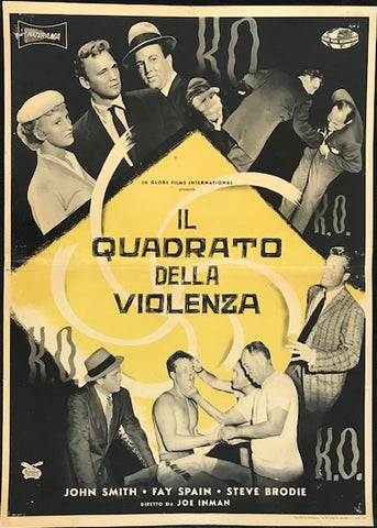 Il Quadrato Della Violenza ("The Crooked Circle" 1958 Italian Photobusta)