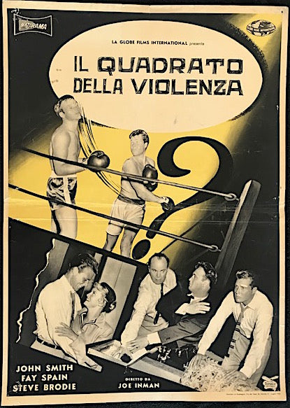 Il Quadrato Della Violenza ("The Crooked Circle" 1958 Italian Photobusta)