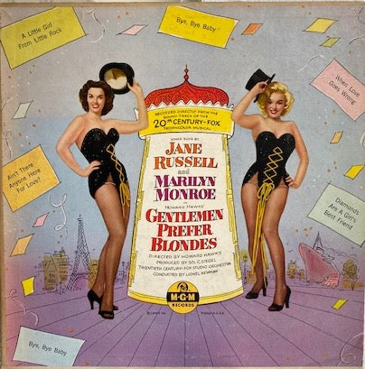 Jane Russell and Marilyn Monroe - Gentlemen Prefer Blondes (1953 Vinyl LP 10")