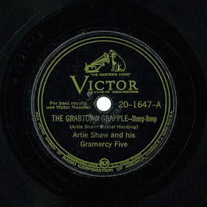 The Grabtown Grapple -Artie Shaw and His Gramercy Five (10," 78RPM, 1945)