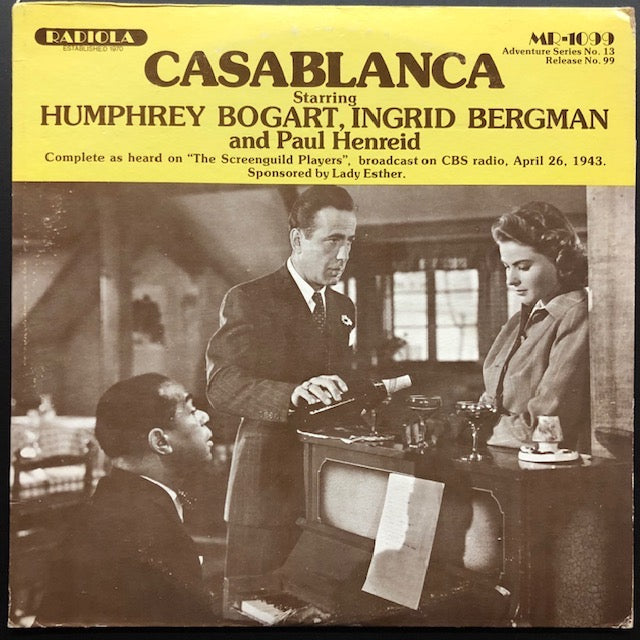 Humphrey Bogart / Ingrid Bergman- Casablanca / Casbah (LP 1979)