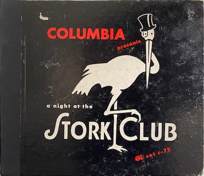 Sonny Kendis and His Stork Club Orchestra - A Night at the Stork Club (4x Shellac, 10" 78 RPM, 1941)