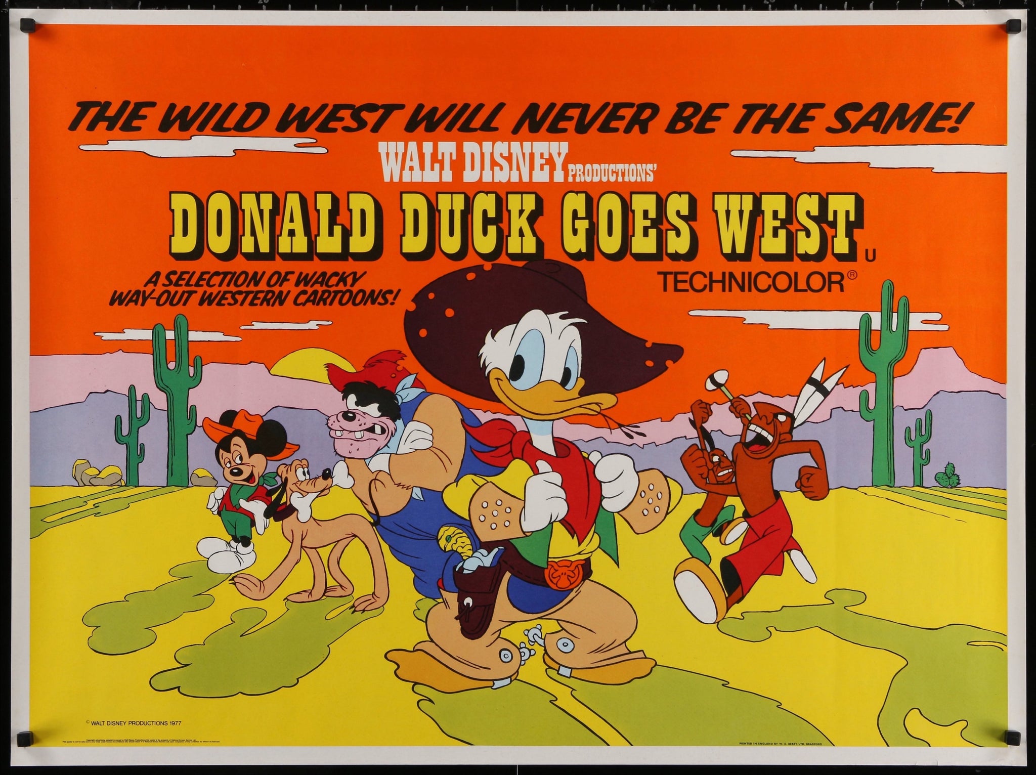 Donald Duck Goes West (R1977 British Quad)