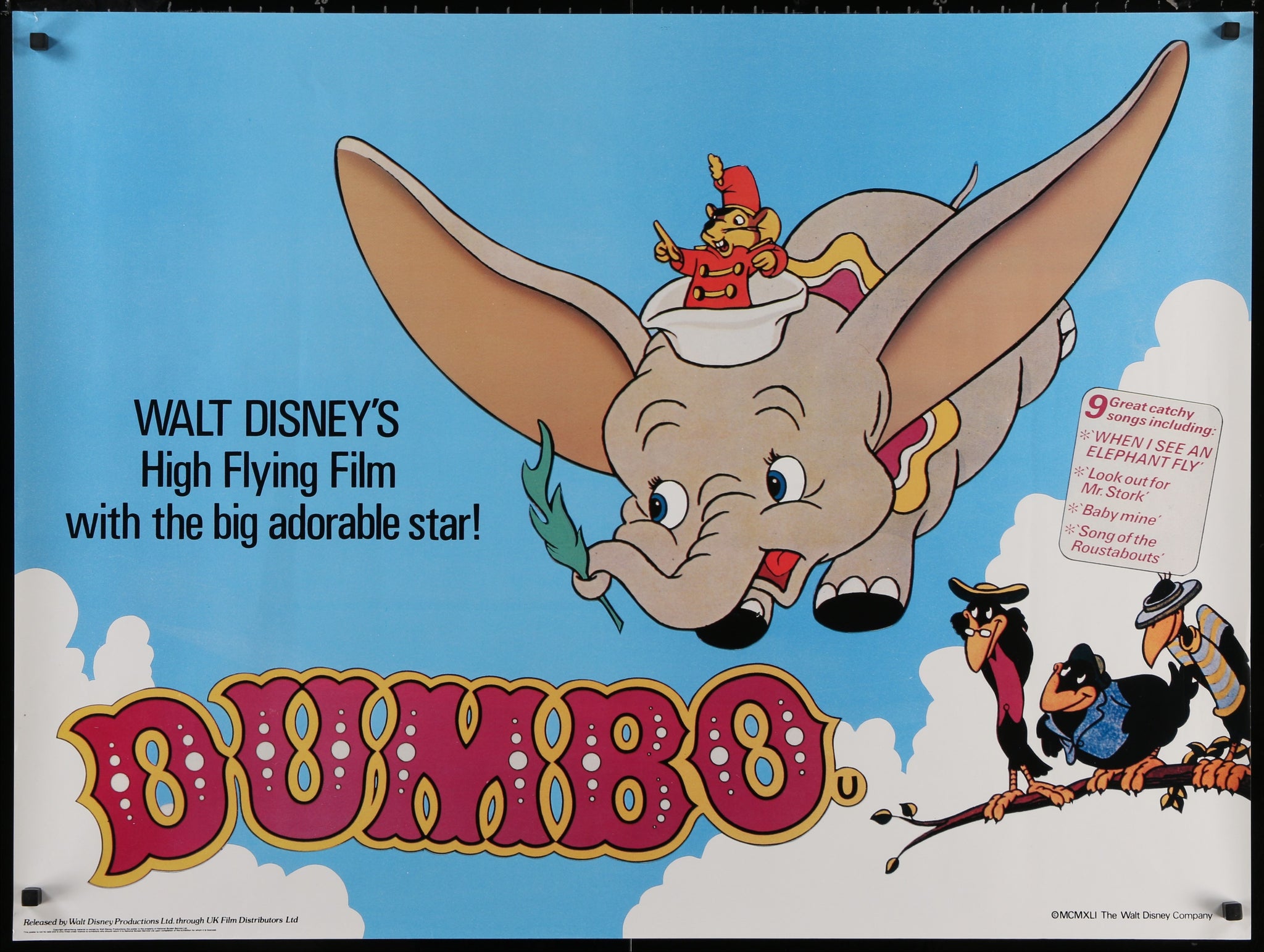 Dumbo (ca. R1980's British Quad)