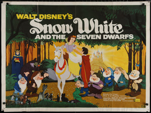 Snow White and the Seven Dwarfs (British Quad R1970's)