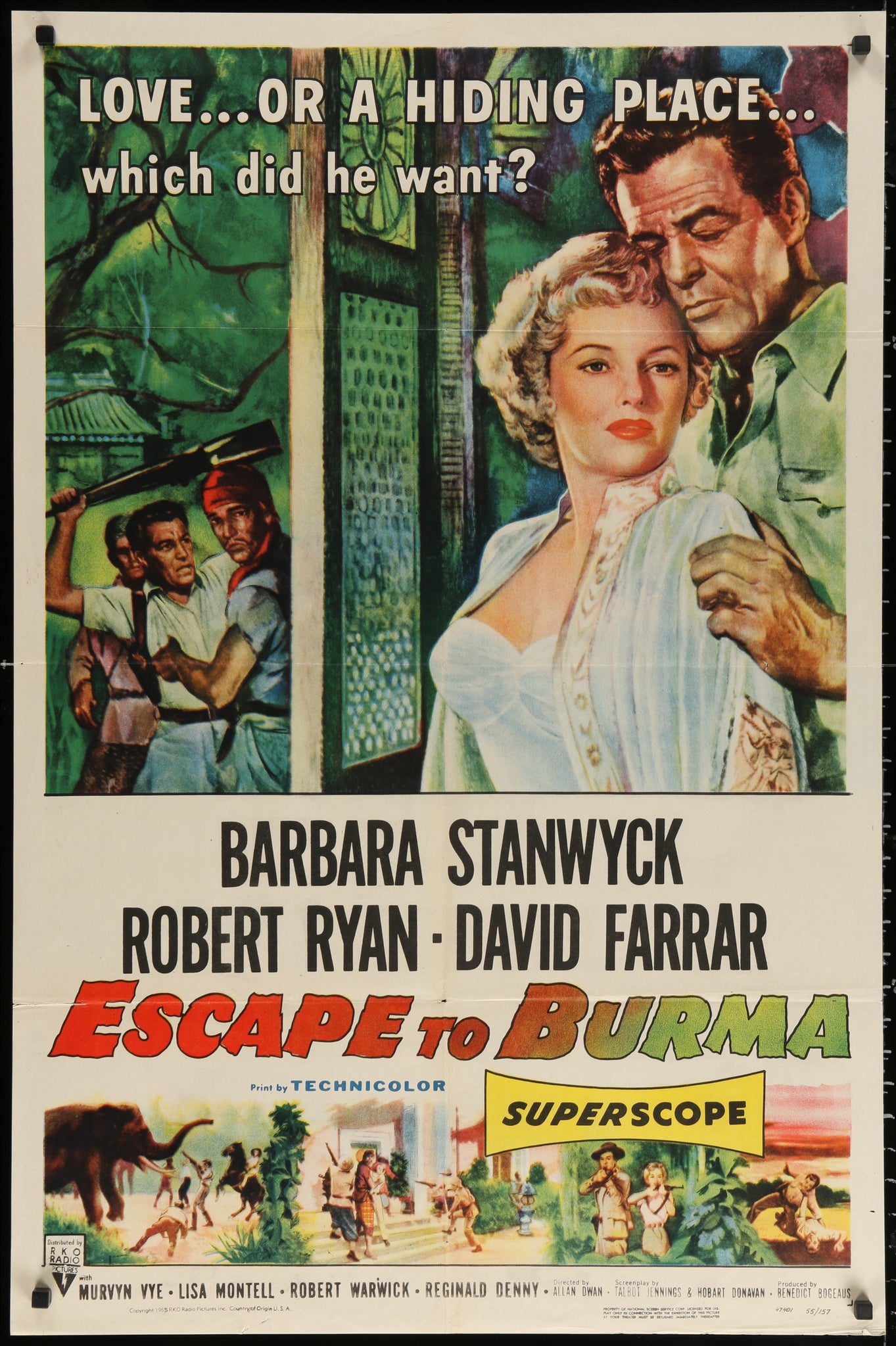 Escape to Burma (1955 1Sh)