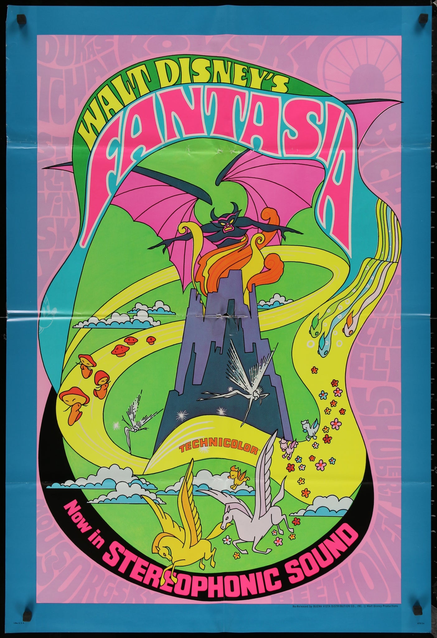 Walt Disney's Fantasia (R1970 1Sh)
