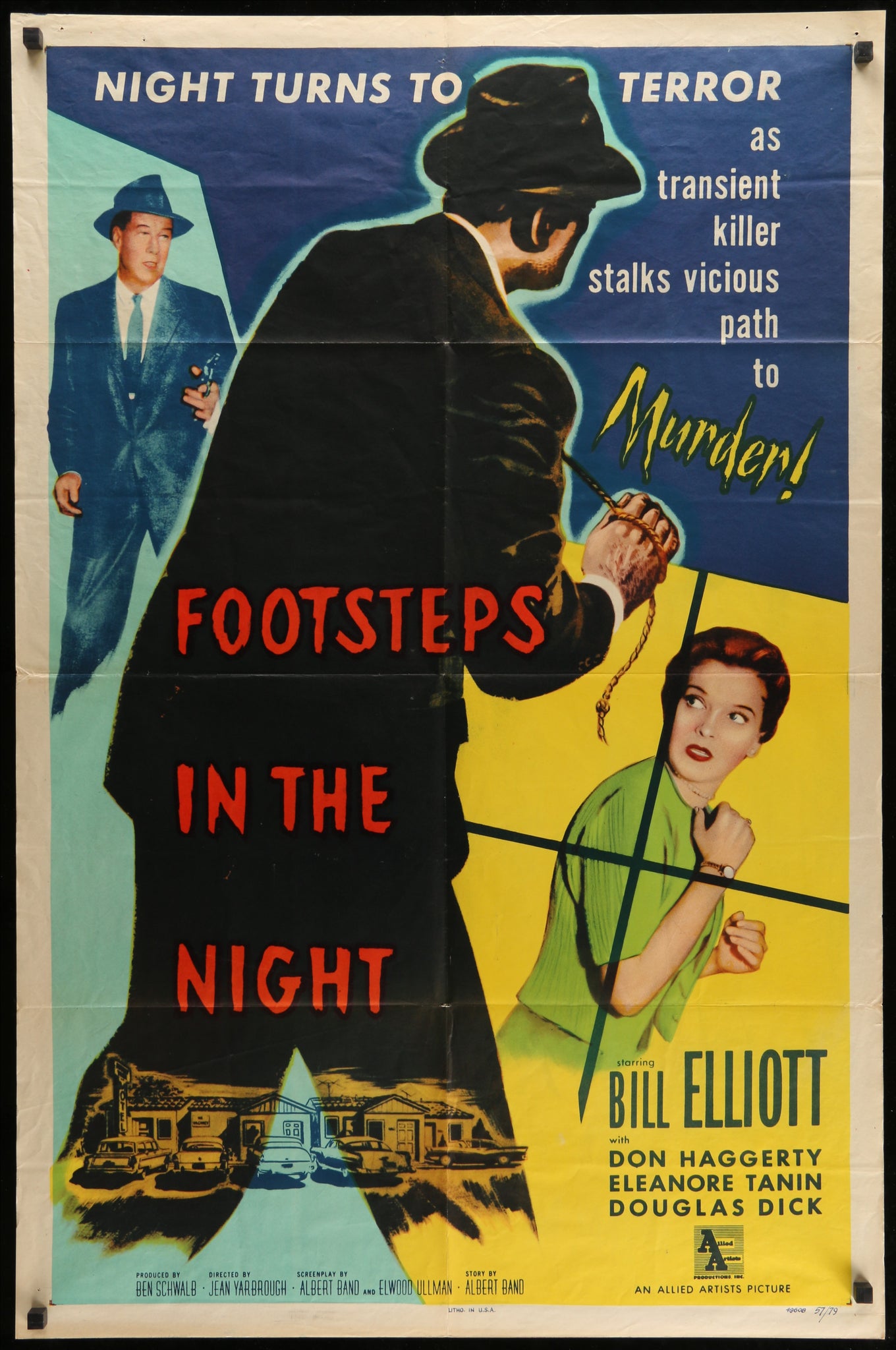 Footsteps In The Night 1957 1sh