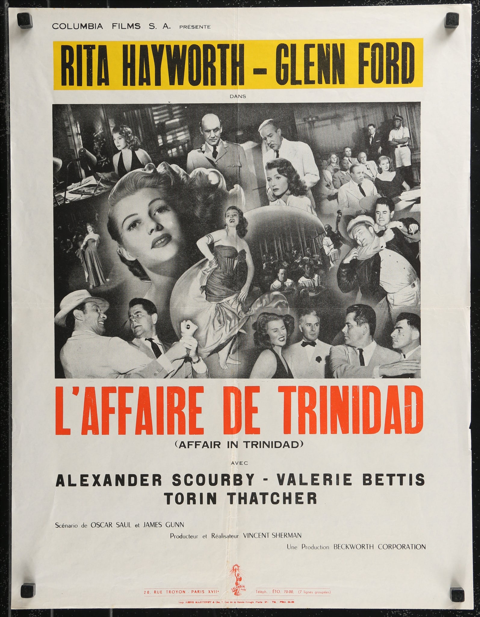 Affair In Trinidad (L'affaire De Trinidad) (French, 1953)