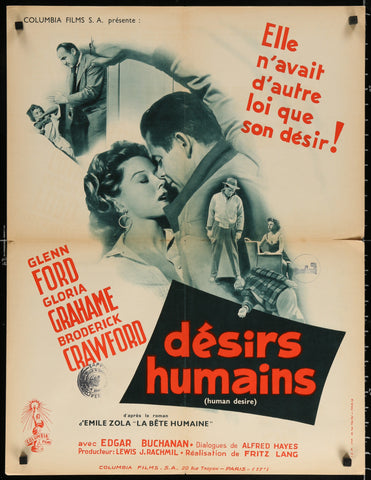 Human Desire ("désirs humains") (1955 French)