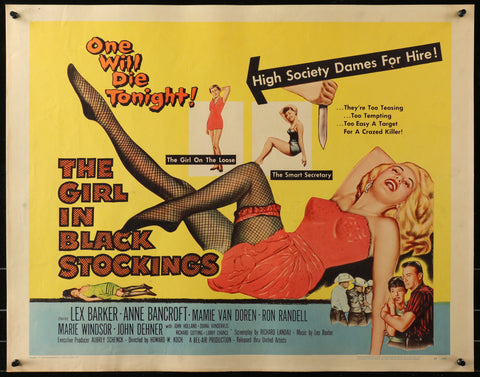 The Girl In Black Stockings (1957 1/2 Sh)