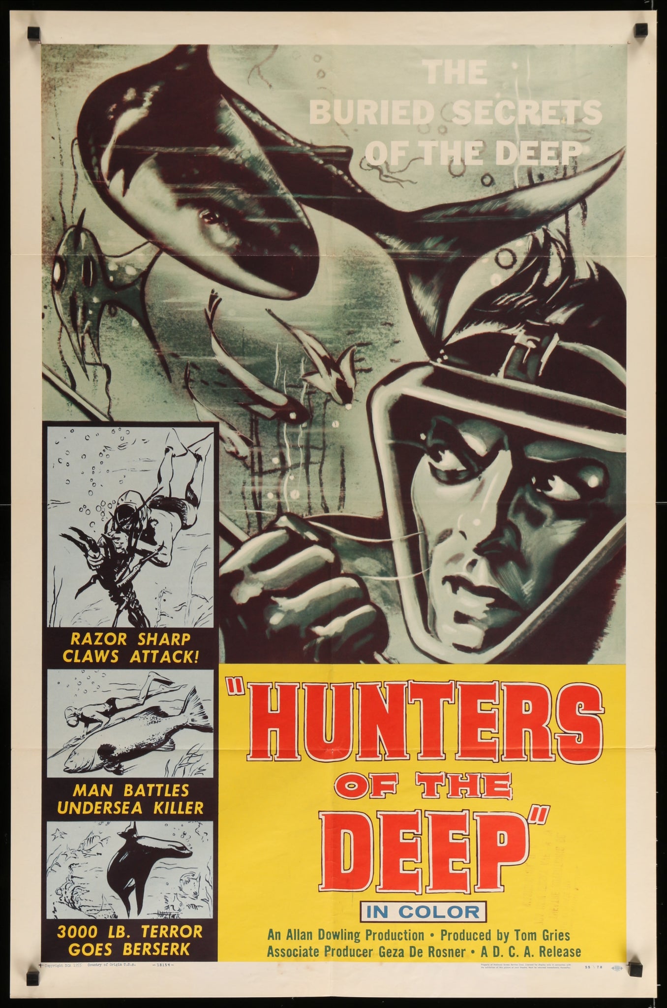 Hunters Of The Deep (1955 1sh)