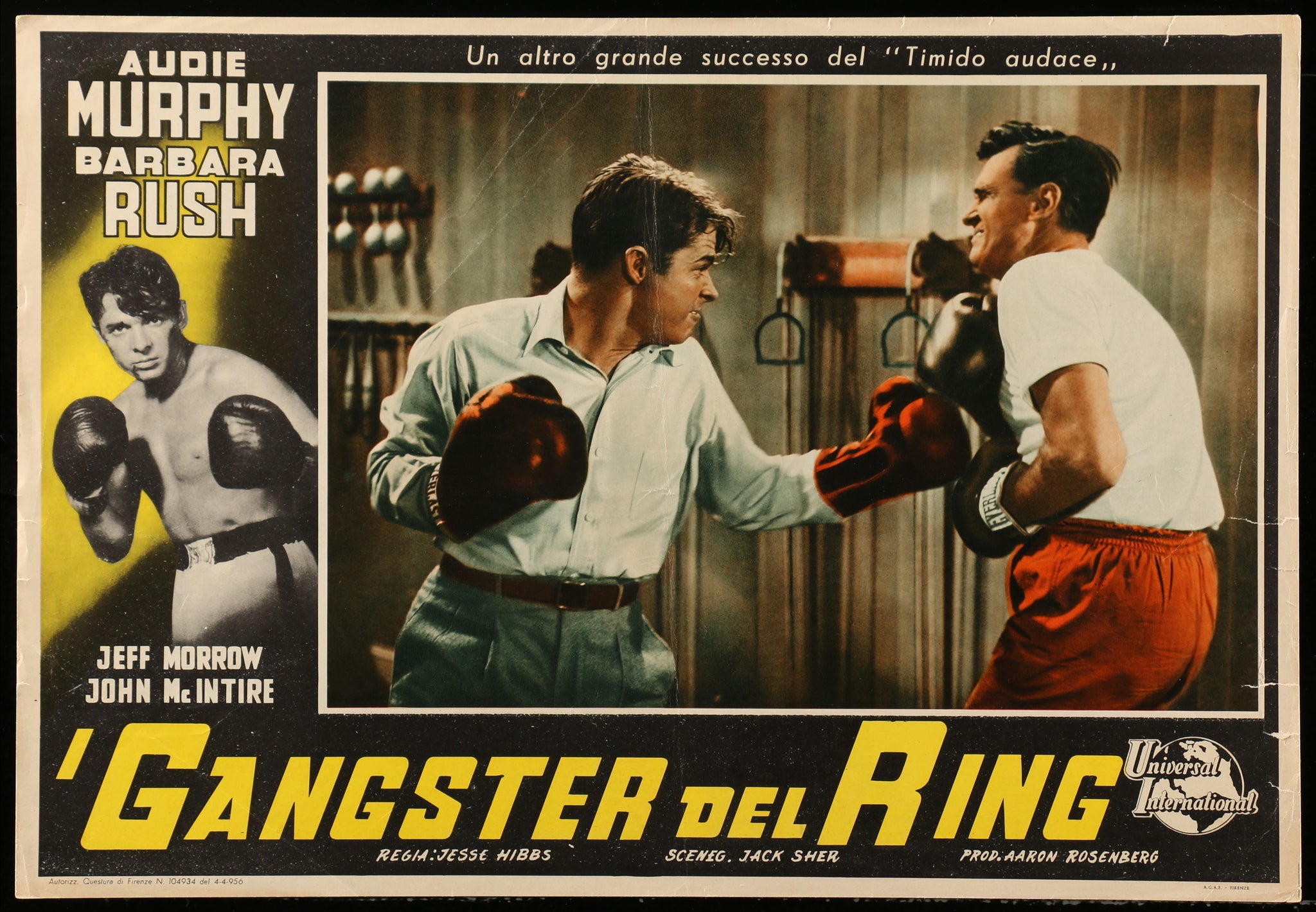 I Gangster Del Ring (World in My Corner) (1956 Italian Photobusta)