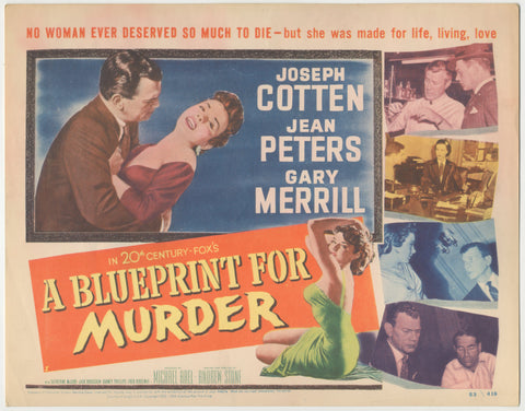 A Blueprint For Murder (1953 TC LC)