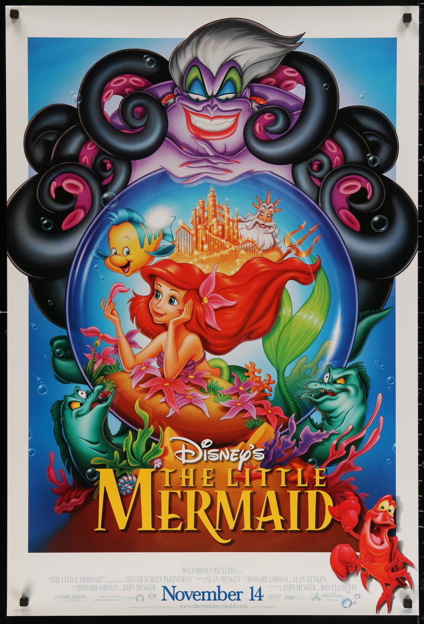 The Little Mermaid (R1997 1Sh)