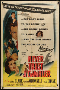 Never Trust A Gambler 1951 1sh