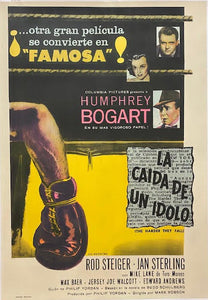 The Harder They Fall "La Caida De Un Idolo" (1957 Linen Backed Argentinean)