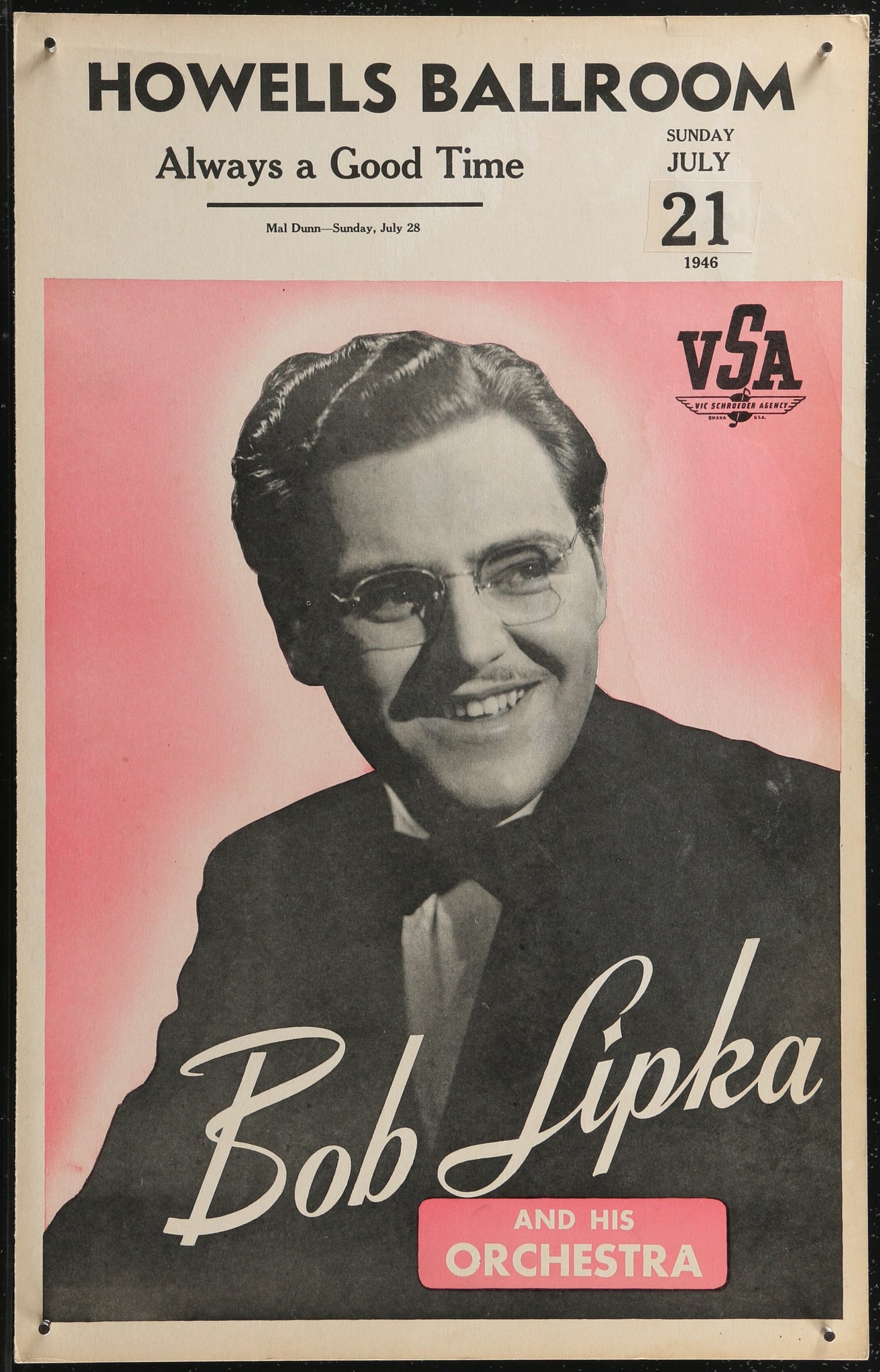 Howells Ballroom, Bob Lipka and His Orchestra (WC 1946)